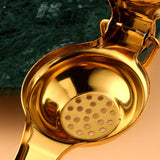 Stainless Steel Lemon Squeezer Hand Manual, Manual Citrus Press Juicer, Manual Juicers,Easy To Clean  gold