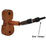 Violin Wall Mount Violin Hanger with Bow Hook Home & Studio Rosewood Violin/Viola Stand Special design In Australia - Darrahopens