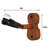 Violin Wall Mount Violin Hanger with Bow Hook Home & Studio Rosewood Violin/Viola Stand Special design In Australia - Darrahopens