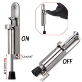 Kickdown Door Stop - Stainless Steel Easy Step Door Stopper, Spring Loaded Telescopic Step On/Off Door Stopper Rubber In Australia - Darrahopens