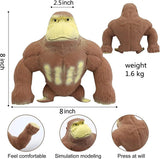 Stretchy Glue-Sand Filled Rubber Gorilla , Latex Gorilla Soft Decompression Doll Toy, Animal High-Elastic Stretchable ,Squishy