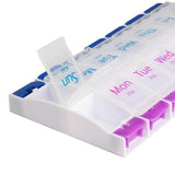 Weekly Pill Organizer with Opening Push Button, Pill Box 7 Day 2 Times a Day, Weekly Tablet Organizer 7 Day AM and PM In Australia - Darrahopens