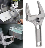 Adjustable Wrench & Large Opening Adjustable Torque Spanner Universal Anti-slip Snap Grip Wrench, Perfect for Family Woodworking