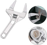 Adjustable Wrench & Large Opening Adjustable Torque Spanner Universal Anti-slip Snap Grip Wrench, Perfect for Family Woodworking