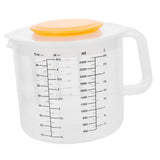 Baking Measuring Cup Mixing Bowl with Scale Salad Bowl with Lid Measuring Cup Baking Tool ( White ) Graduated Mixing Bowl In Australia - Darrahopens