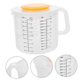 Baking Measuring Cup Mixing Bowl with Scale Salad Bowl with Lid Measuring Cup Baking Tool ( White ) Graduated Mixing Bowl In Australia - Darrahopens