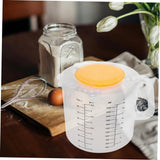 Baking Measuring Cup Mixing Bowl with Scale Salad Bowl with Lid Measuring Cup Baking Tool ( White ) Graduated Mixing Bowl In Australia - Darrahopens