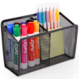 Magnetic Pencil Holder - Extra Strong Magnets Mesh Marker Holder Perfect for Whiteboard, Refrigerator  (2 Baskets, 1 Pack Black) In Australia - Darrahopens