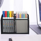 Magnetic Pencil Holder - Extra Strong Magnets Mesh Marker Holder Perfect for Whiteboard, Refrigerator  (2 Baskets, 1 Pack Black) In Australia - Darrahopens