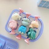 Popsicles Molds Silicone Popsicle Molds Homemade Ice Cream Molds Reusable Popsicle Molds BPA Free  (Blue)