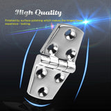 Mount Door Hinges Steel Stainless Hatch Boat Hinge Hardware Heavy Duty Boat Hinge Deck Cabinet SUS316 1.51 inch x 3.0 inch 2pcs
