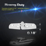Mount Door Hinges Steel Stainless Hatch Boat Hinge Hardware Heavy Duty Boat Hinge Deck Cabinet SUS316 1.51 inch x 3.0 inch 2pcs In Australia - Darrahopens