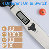 Measuring Spoon Food Scale Digital Multi-Function Small Digital Spoon Scale, Weight from 0.1 Grams to 500 Grams  -LCD Display In Australia - Darrahopens