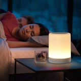 Night Light Bluetooth Speaker Wireless Portable Smart Touch Control Bedside Table Lamp with Colorful Led, Best Gift for Teens Kids