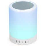 Night Light Bluetooth Speaker Wireless Portable Smart Touch Control Bedside Table Lamp with Colorful Led, Best Gift for Teens Kids