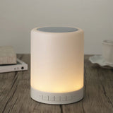 Night Light Bluetooth Speaker Wireless Portable Smart Touch Control Bedside Table Lamp with Colorful Led, Best Gift for Teens Kids