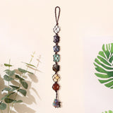 3 pcs Handmade Crystal Window Car Hanging Ornaments 7 Home Decoration Feng Shui Ornament Yoga Meditation Car Decoration Tumbled
