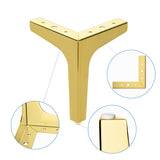 Gold Furniture Leg Metal Set of 4, Home DIY Heavy Duty Replacement Feet for Bookshelf, Sofa, Cabinet, Chair, Couch, Coffee Table In Australia - Darrahopens
