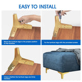 Gold Furniture Leg Metal Set of 4, Home DIY Heavy Duty Replacement Feet for Bookshelf, Sofa, Cabinet, Chair, Couch, Coffee Table In Australia - Darrahopens