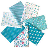 Quilting Fabric 7pcs 50 x 50cm Cotton Fabric DIY Making Supplies Craft Patchwork Fabric Bundle Fat Quarter Pre-Cut Quilt Squares