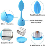 4 Pack Silicone Tea Infusers for Loose Tea, Silicone Tea Steeper Extra Fine Mesh Loose Tea Filter Silicone Lid Tea Cup Filter In Australia - Darrahopens