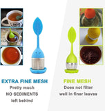 4 Pack Silicone Tea Infusers for Loose Tea, Silicone Tea Steeper Extra Fine Mesh Loose Tea Filter Silicone Lid Tea Cup Filter In Australia - Darrahopens