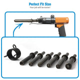 7 Pcs Heavy Duty Smoothing Pneumatic Air Rivet Hammer Tools Steel Air Hammer Chisel Pneumatic Hammer for Hollow Solid Half-hollow