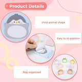 8 Pads Cute Animal Shaped Sticky Notes Self-Sticky Notes Memo Pad for School Office Home Kids Students Roommates Tab Gifts