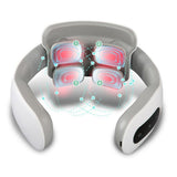 Neck Massager, Electric Pulse Neck Massager Adjustable Strength Levels Deep Tissue Portable Neck Massager with Heat Relieves
