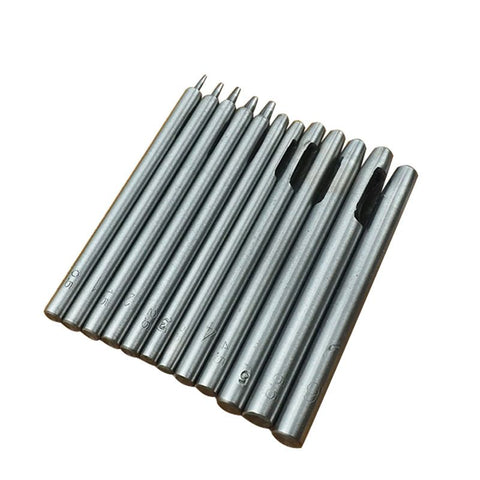 10Pcs Leather Hole Punch Cutter Round Hollow Hole Punch Set, Leather Working Tools Leather Craft Punch Tool Kit In Australia - Darrahopens