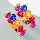 Large Hoop Earrings Colourful Geometric Circle Earrings Chunky Hoop Earrings Statement Dangle Earrings In Australia - Darrahopens