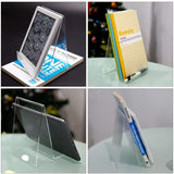 5PCS Acrylic Book Display Stand Clear Easel with Ledge Tablet Holder for Displaying Books, Pictures, Notebooks, CDs In Australia - Darrahopens