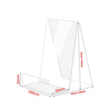 5PCS Acrylic Book Display Stand Clear Easel with Ledge Tablet Holder for Displaying Books, Pictures, Notebooks, CDs