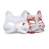 Cat Mask, 3PCS Masks White Cat Masks Blank DIY Halloween Mask Animal Half Facemasks Masquerade Cosplay Party In Australia - Darrahopens