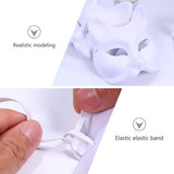 Cat Mask, 3PCS Masks White Cat Masks Blank DIY Halloween Mask Animal Half Facemasks Masquerade Cosplay Party