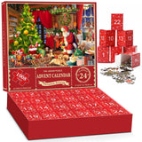 Christmas Holiday Advent Calendar, Puzzle Retro Educational Toys, Winter Holiday Puzzle Christmas Surprise Gift for Kids and Adults In Australia - Darrahopens