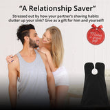 Men's waterproof non stick beard corner beauty cloth, Father's Day gift, beard apron, scarf for shaving and cutting hair In Australia - Darrahopens