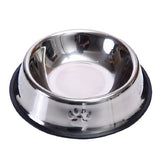 Stainless Steel Dog Bowls, Dog Feeding Bowls, Dog Plate Bowls with Rubber Base, Small and Medium Pet Feeder Bowls and Water Bowls