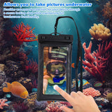 Waterproof Phone Pouch, Floating Waterproof Phone Case Bag for Swimming, Adjustable Lanyard Underwater Phone Dry Bag
