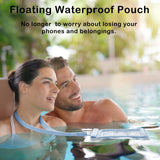 Waterproof Phone Pouch, Floating Waterproof Phone Case Bag for Swimming, Adjustable Lanyard Underwater Phone Dry Bag