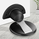 Stainless steel solid invisible suction, no drilling, with adhesive zinc alloy magnetic buckle anti door stopper