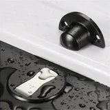Stainless steel solid invisible suction, no drilling, with adhesive zinc alloy magnetic buckle anti door stopper