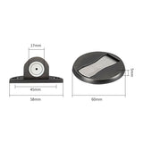 Stainless steel solid invisible suction, no drilling, with adhesive zinc alloy magnetic buckle anti door stopper