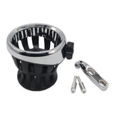 Motorcycle cup holder, universal water bottle, coffee cup, beverage holder, adjustable cup, mesh basket