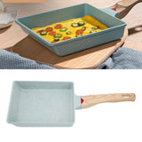 Egg Frying Pan Mini Frying Pan Green Non Stick Aluminum Alloy Frying Pan Heated Egg Frying Pan for Home