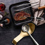 Modern Stainless Steel Spoon Rest, Spoon Rest for kitchen counter,Christmas spoon rest Spatula Ladle Holder