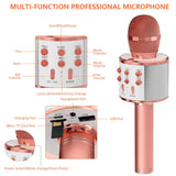 Adult wireless Bluetooth karaoke microphone, portable handheld karaoke machine, boys' and girls' toys
