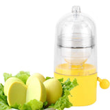 Portable Egg Scrambler Shaker Whisk Hand Powered Golden Egg Maker Eggs Yolk White Mixer Kitchen Gadgets for Mixing the Egg