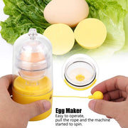 Portable Egg Scrambler Shaker Whisk Hand Powered Golden Egg Maker Eggs Yolk White Mixer Kitchen Gadgets for Mixing the Egg
