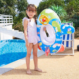 Cute children's inflatable swimming pool float PVC summer swimming float cushion lake boat swimming float